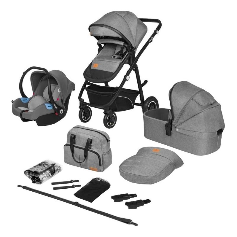 Lionelo - 3-in-1 Kombikinderwagen BIANKA Steingrau