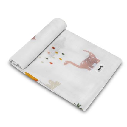 Lionelo - 3er SET Bambus-Windeln BAMBOO 70x70 cm Dino