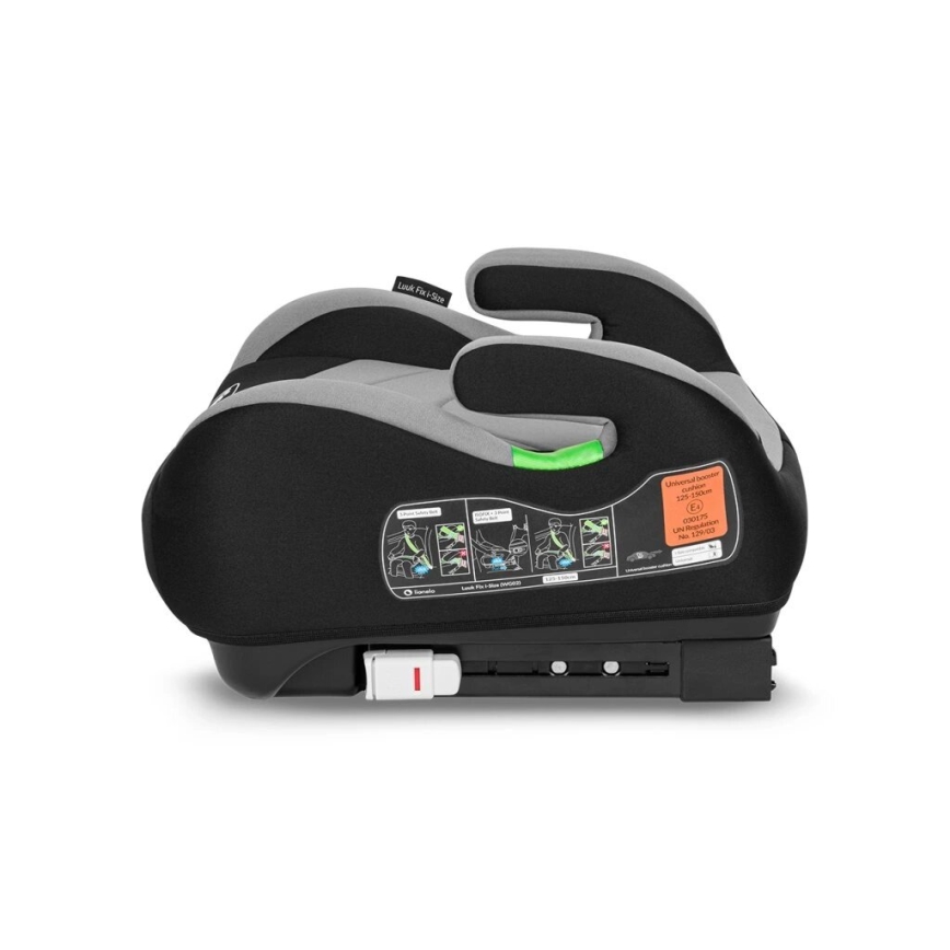 Lionelo - Auto-Sitzerhöhung LUUK FIX i-Size 125-150 cm schwarz/grau