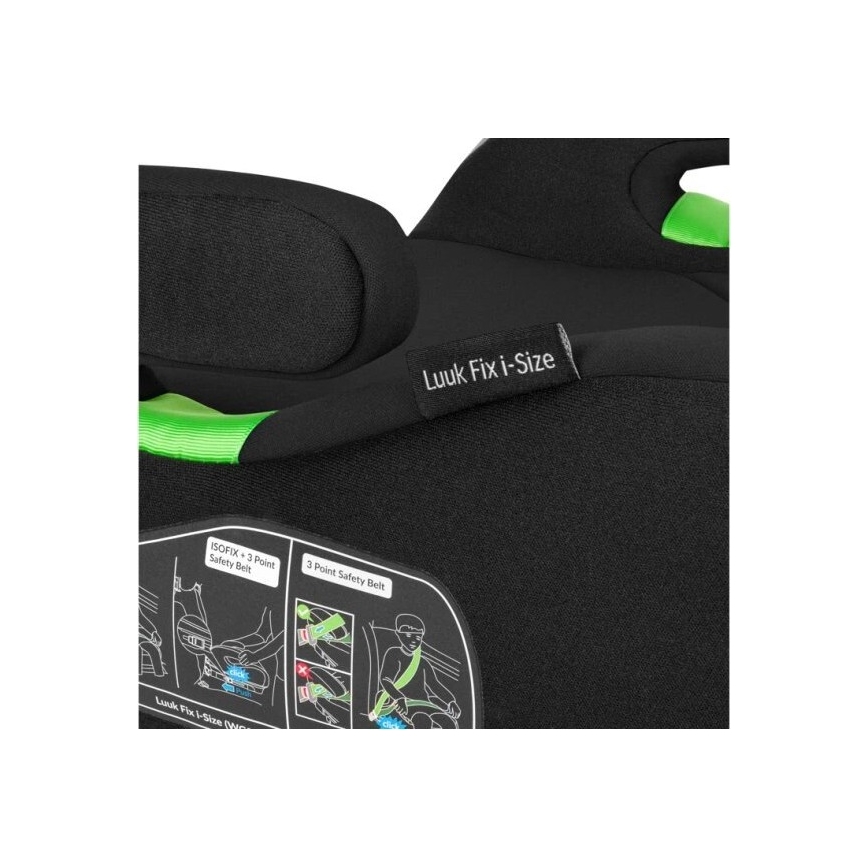 Lionelo - Auto-Sitzerhöhung LUUK FIX i-Size 125-150 cm schwarz