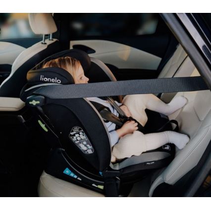 Lionelo - Autokindersitz AART i-Size 40-150 cm schwarz/grau