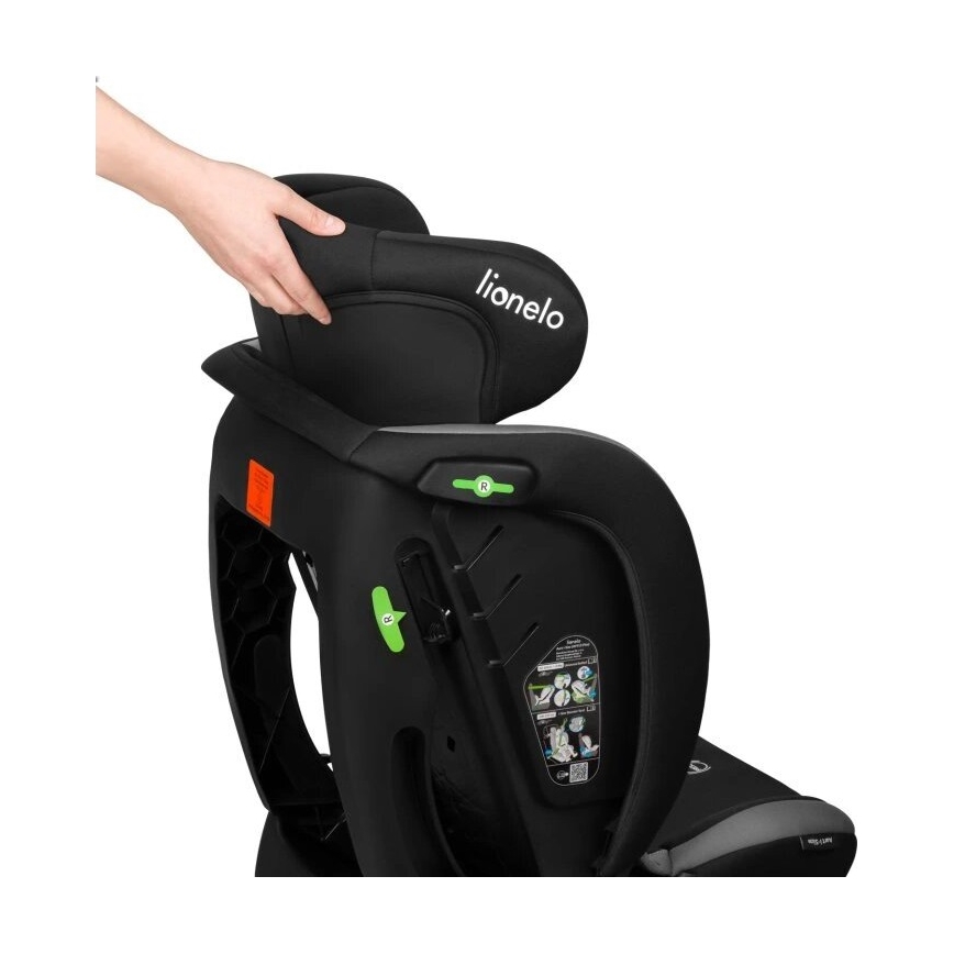Lionelo - Autokindersitz AART i-Size 40-150 cm schwarz/grau