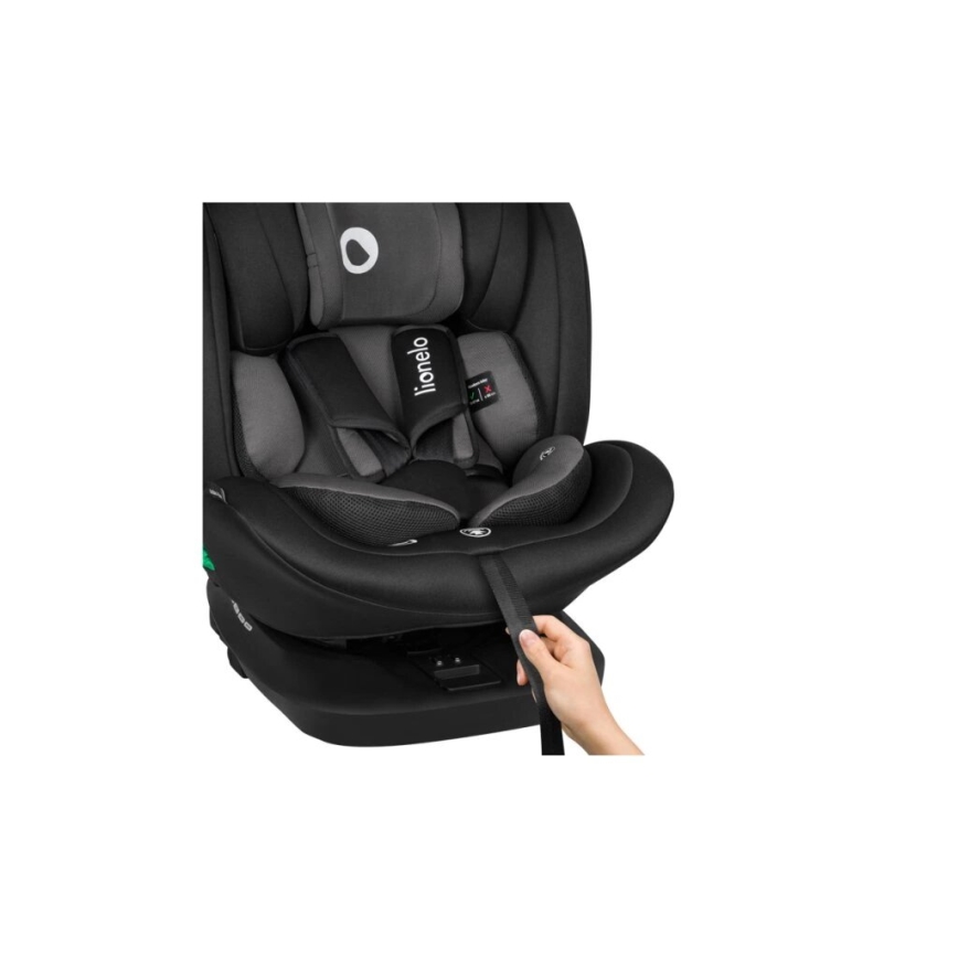 Lionelo - Autokindersitz BASTIAAN i-Size 40-150 cm schwarz/grau