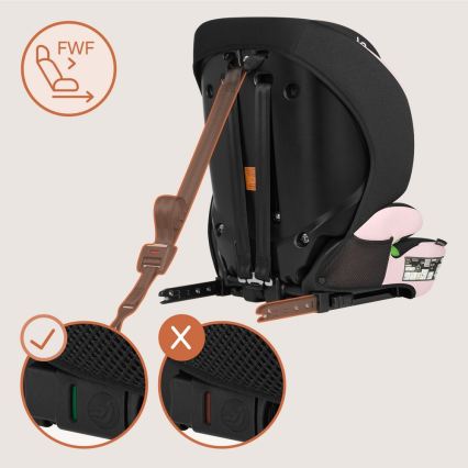 Lionelo - Autokindersitz LEVI FIX i-Size 76-150 cm Babyrosa