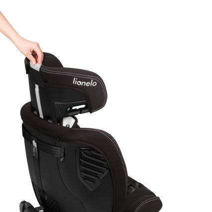Lionelo - Kindersitz mit drehbarer Basis BASTIAAN ONE i-Size 40-150 cm Carbon-Schwarz