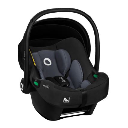 Lionelo - Autokindersitz mit drehbarer Basis ASTRID SET i-Size 40-87 cm Schwarz Grau