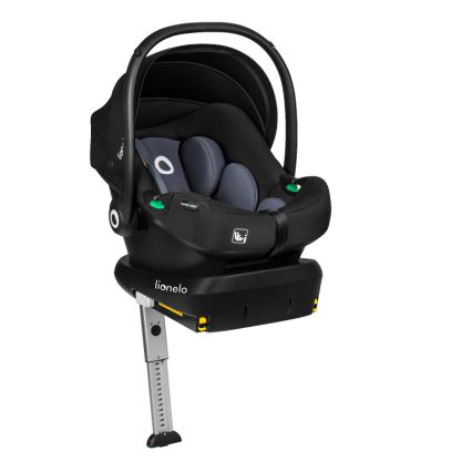 Lionelo - Autokindersitz mit drehbarer Basis ASTRID SET i-Size 40-87 cm Schwarz Grau