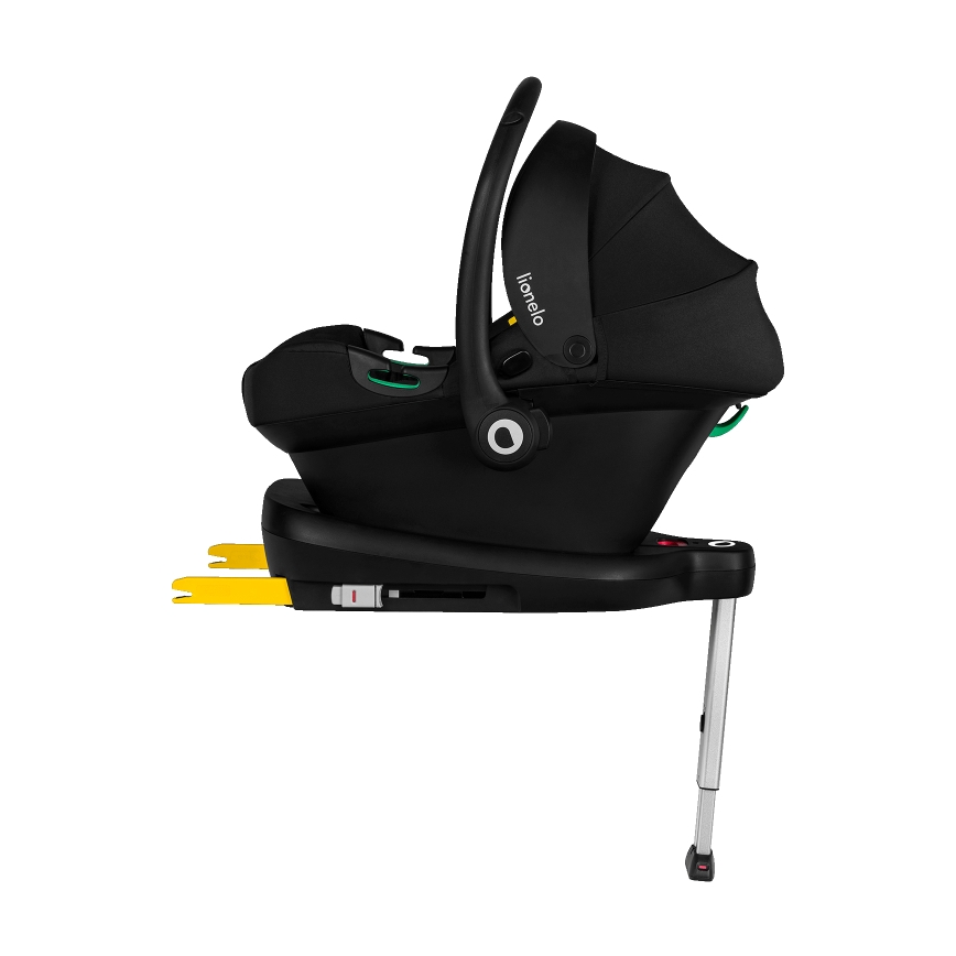 Lionelo - Autokindersitz mit drehbarer Basis ASTRID SET i-Size 40-87 cm Schwarz Grau