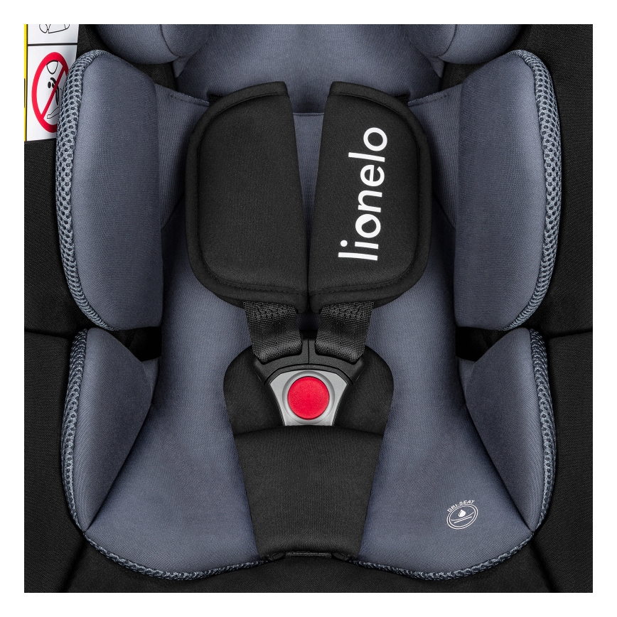 Lionelo - Autokindersitz mit drehbarer Basis ASTRID SET i-Size 40-87 cm Schwarz Grau