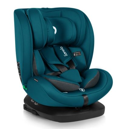 Lionelo - Autokindersitz mit drehbarer Basis BASTIAAN i-Size 40-150 cm Indigo-Blau