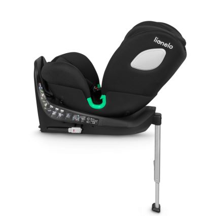 Lionelo - Autokindersitz mit drehbarer Basis BRAAM i-Size 40-150 cm Schwarz-Carbon