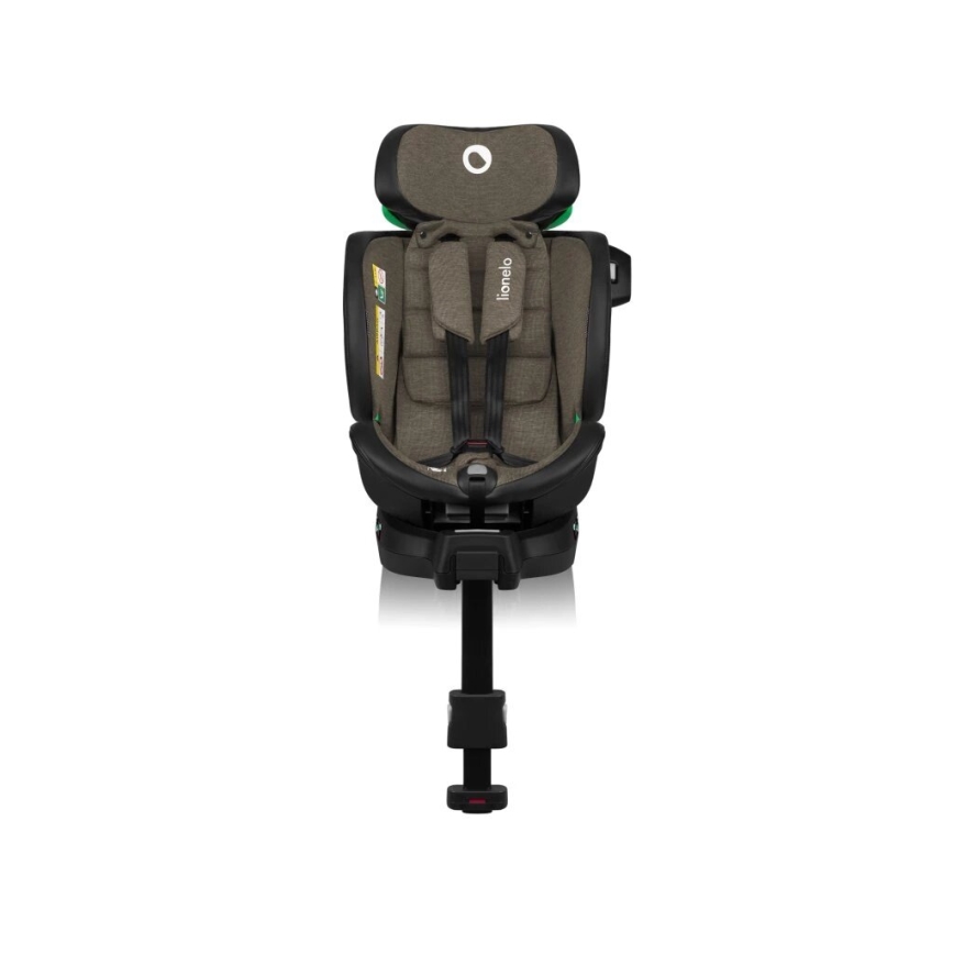 Lionelo - Autokindersitz mit drehbarer Basis HARMONY i-Size 40-150 cm schwarz/oliv