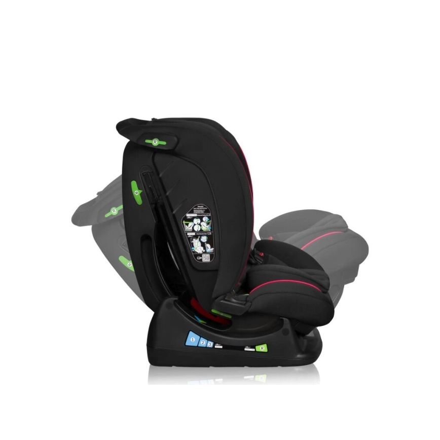 Lionelo - Autositz AART i-Size 40-150 cm schwarz/rot