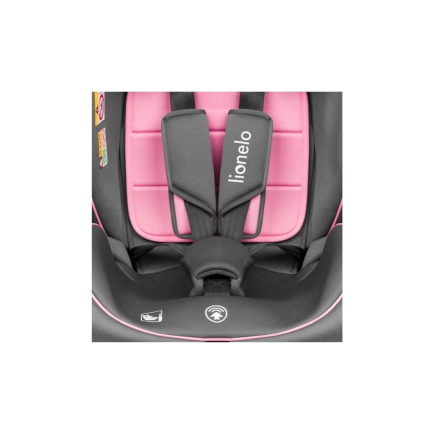 Lionelo - Autositz BASTIAAN i-Size 40-150 cm grau/rosa