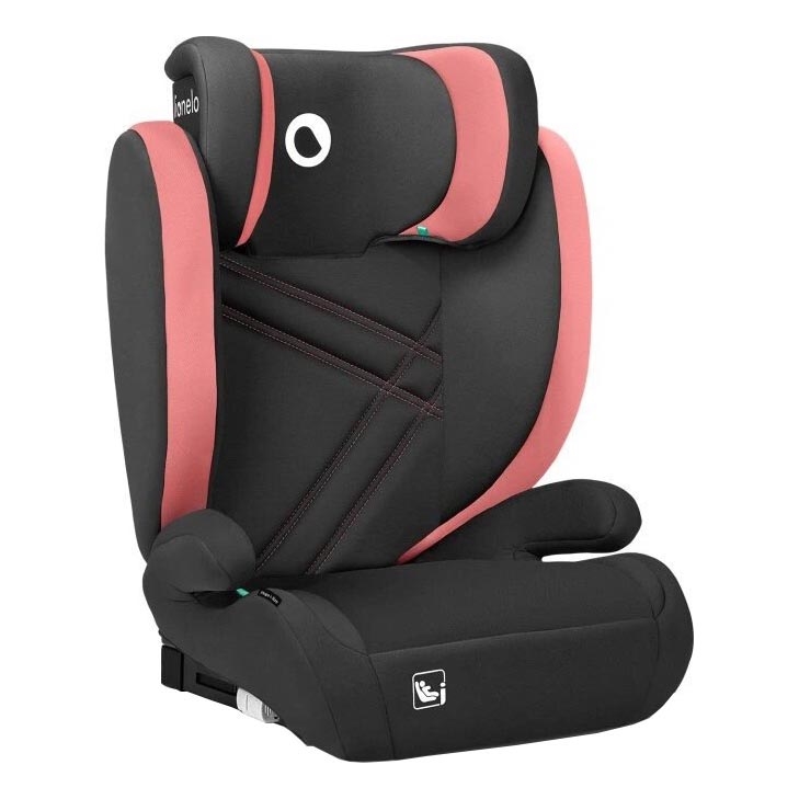 Lionelo - Autositz HUGO i-Size 100-150 cm schwarz/rosa
