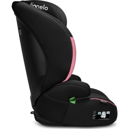 Lionelo - Autositz LARS i-Size 100-150 cm schwarz/rosa