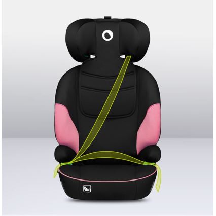 Lionelo - Autositz LARS i-Size 100-150 cm schwarz/rosa