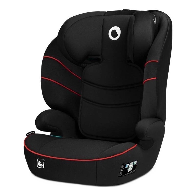 Lionelo - Autositz LARS i-Size 100-150 cm schwarz/rot