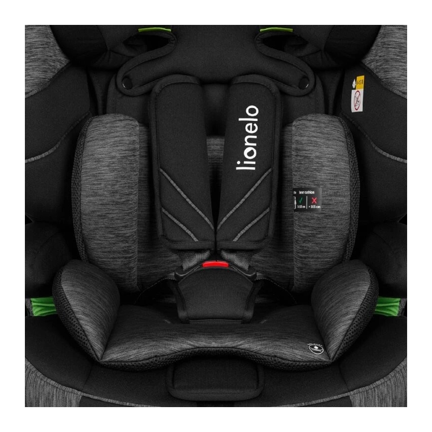 Lionelo - Autositz LEVI ONE i-Size 76-150 cm schwarz/grau