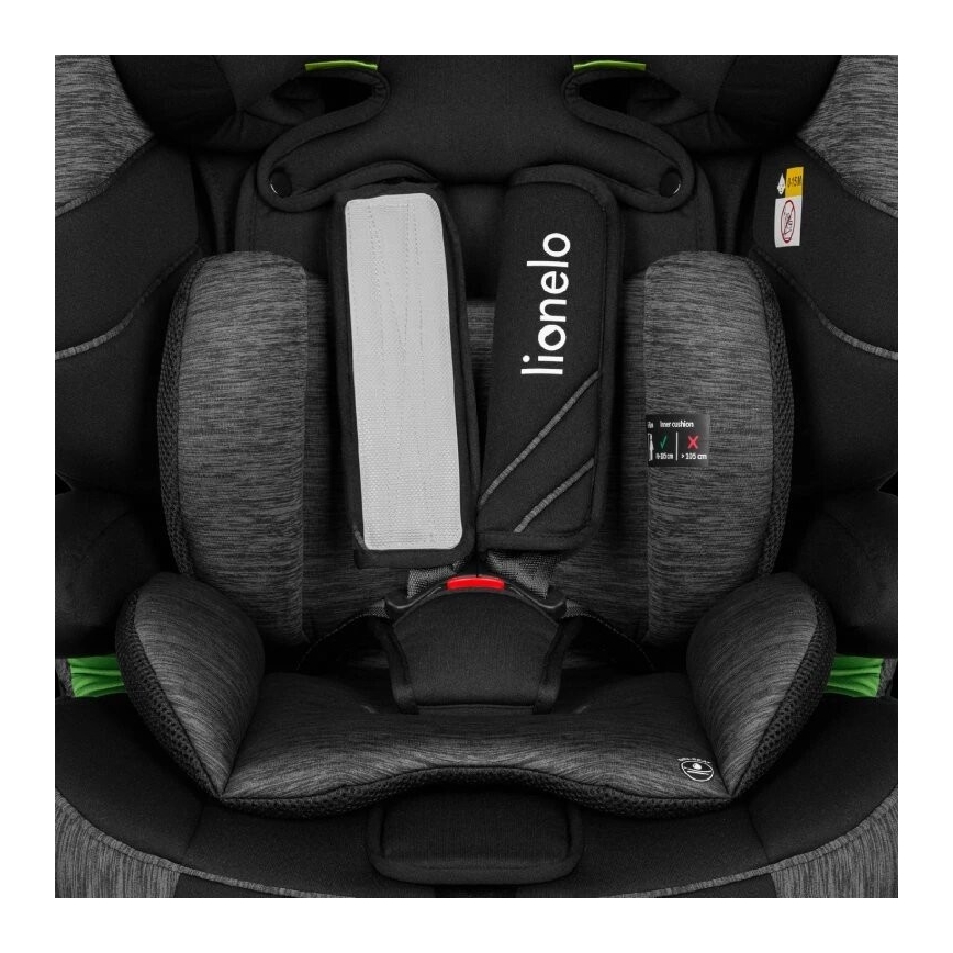 Lionelo - Autositz LEVI ONE i-Size 76-150 cm schwarz/grau