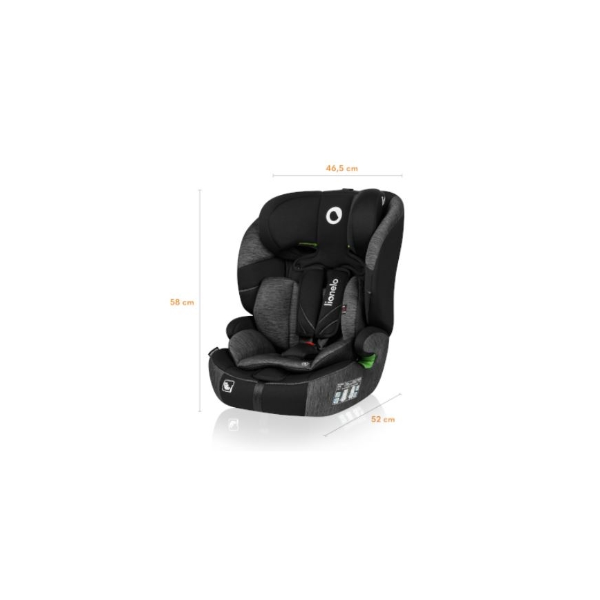 Lionelo - Autositz LEVI ONE i-Size 76-150 cm schwarz/grau