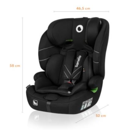 Lionelo - Autositz LEVI ONE i-Size 76-150 cm schwarz