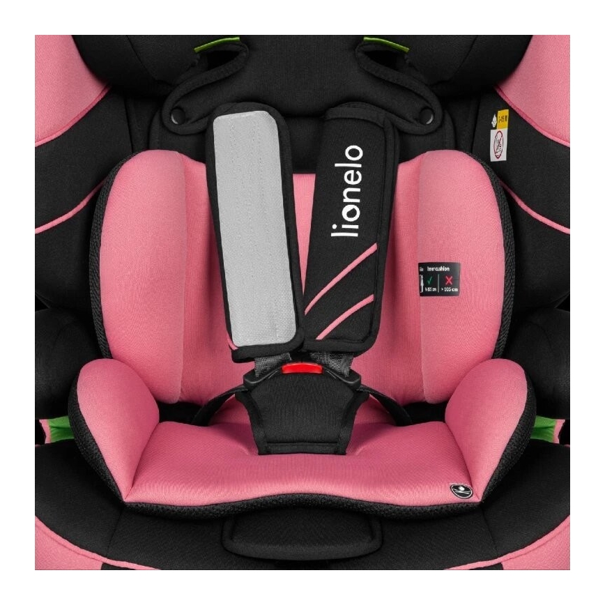 Lionelo - Autositz LEVI ONE i-Size 76-150 cm schwarz/rosa