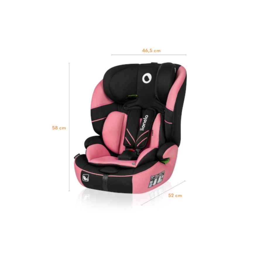 Lionelo - Autositz LEVI ONE i-Size 76-150 cm schwarz/rosa