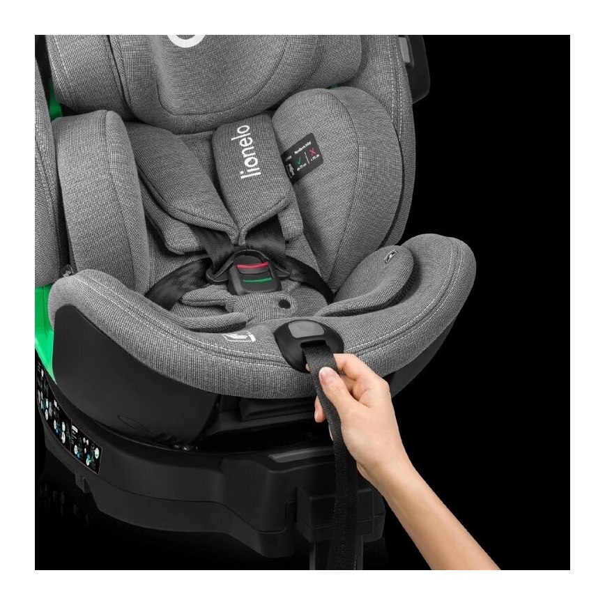 Lionelo - Autositz mit Drehbasis HARMONY i-Size 40-150 cm grau
