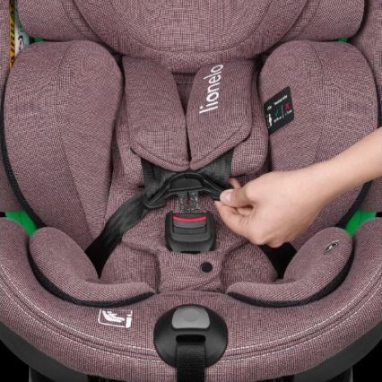 Lionelo - Autositz mit Drehbasis HARMONY i-Size 40-150 cm rosa