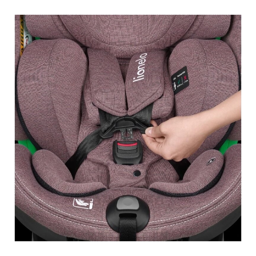 Lionelo - Autositz mit Drehbasis HARMONY i-Size 40-150 cm rosa