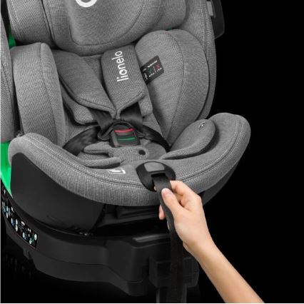 Lionelo - Autositz mit Drehbasis HARMONY i-Size 40-150 cm schwarz/grau