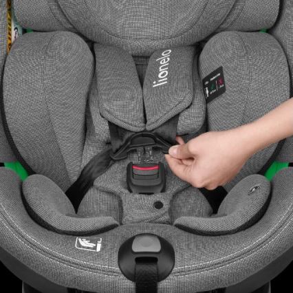 Lionelo - Autositz mit Drehbasis HARMONY i-Size 40-150 cm schwarz/grau