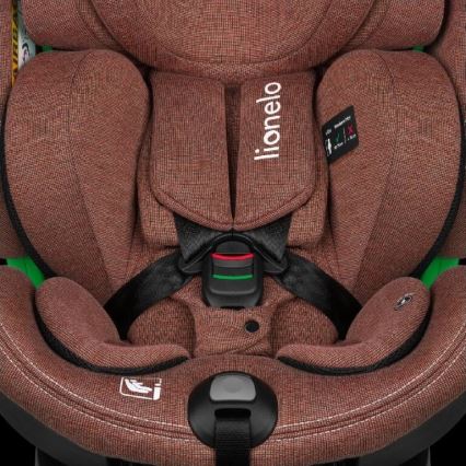 Lionelo - Autositz mit Drehbasis HARMONY i-Size 40-150 cm ziegelrot