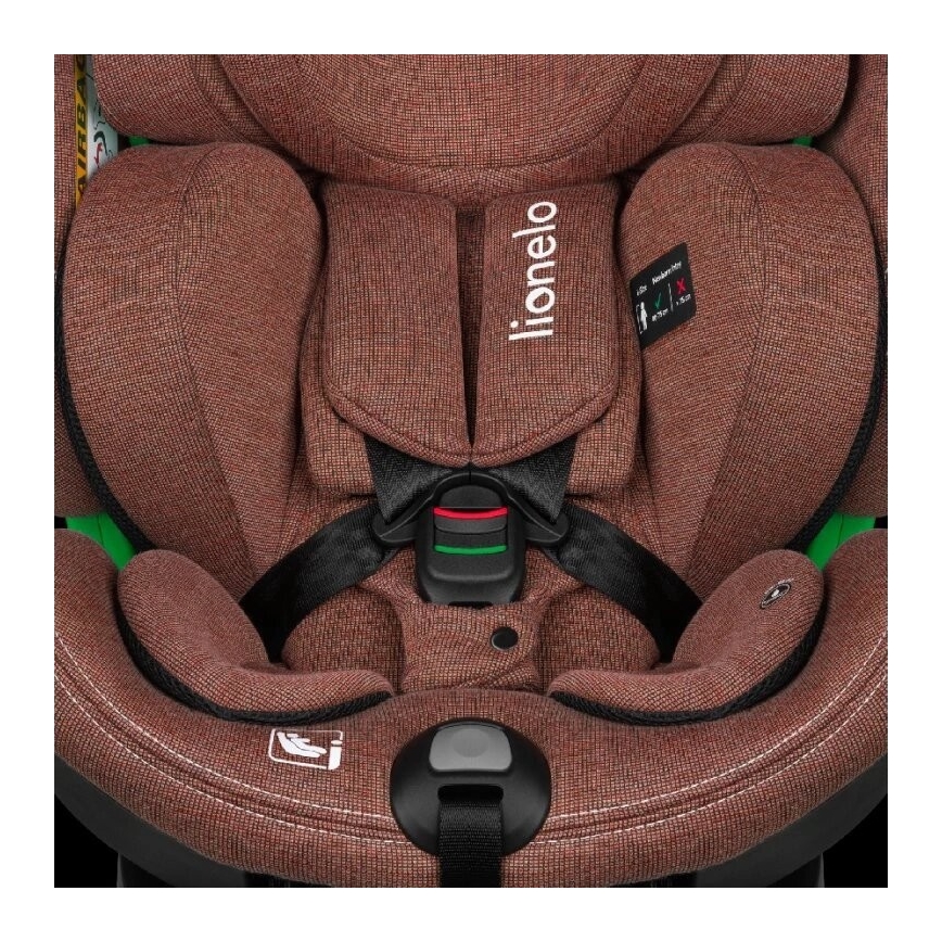 Lionelo - Autositz mit Drehbasis HARMONY i-Size 40-150 cm ziegelrot