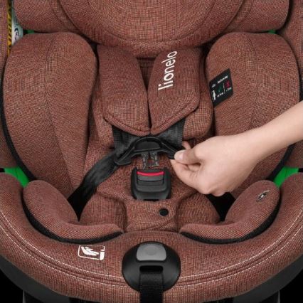 Lionelo - Autositz mit Drehbasis HARMONY i-Size 40-150 cm ziegelrot
