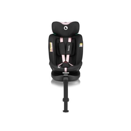 Lionelo - Autositz mit Sockel swivel NAVY i-Size 40-150 cm schwarz/rosa
