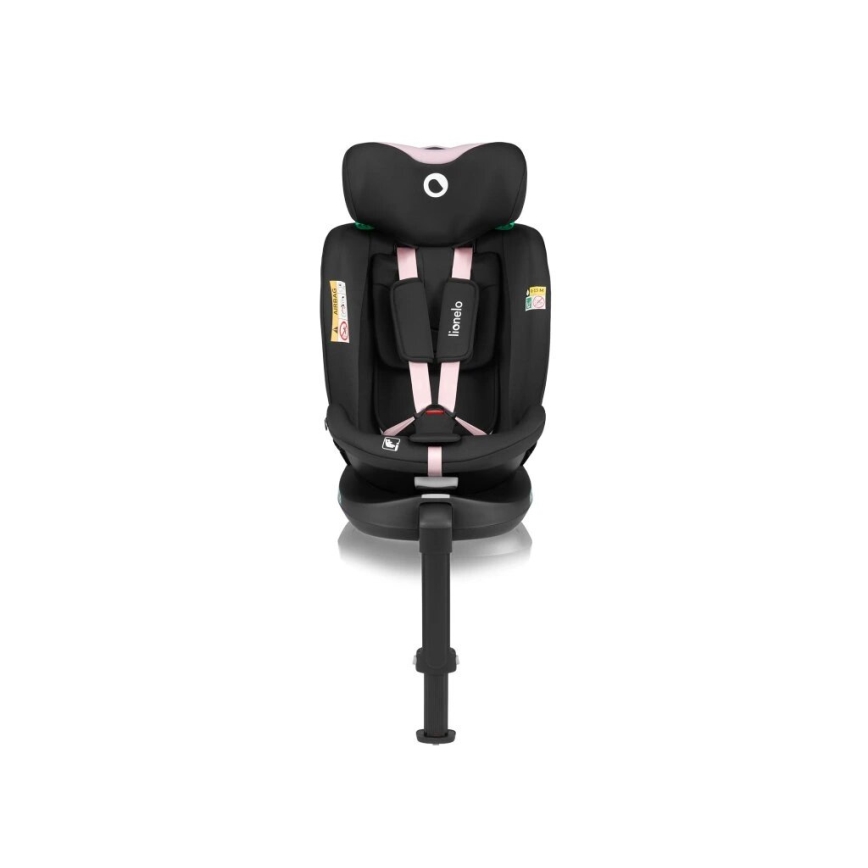 Lionelo - Autositz mit Sockel swivel NAVY i-Size 40-150 cm schwarz/rosa