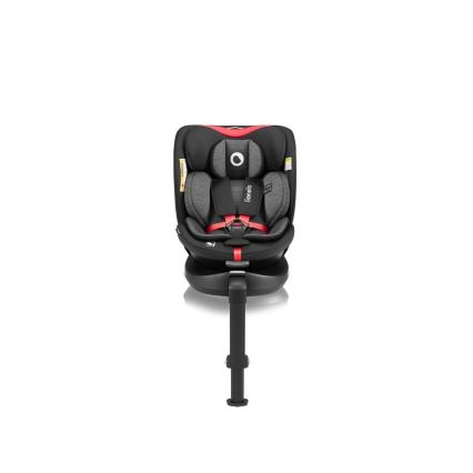 Lionelo - Autositz mit Drehbasis NAVY i-Size 40-150 cm schwarz/rot
