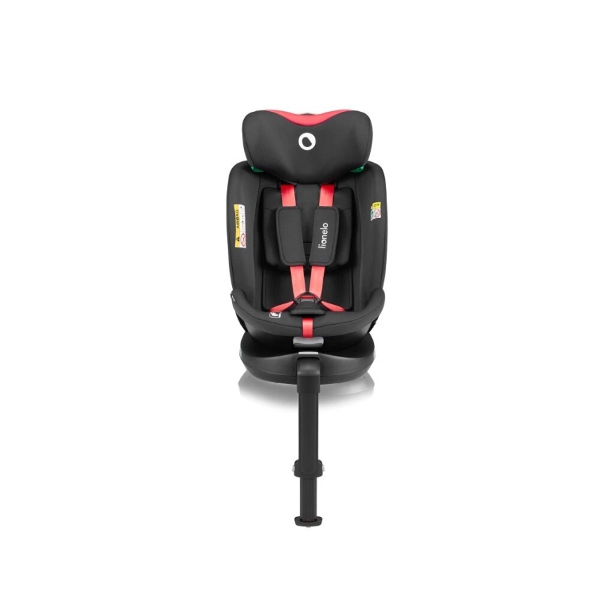 Lionelo - Autositz mit Drehbasis NAVY i-Size 40-150 cm schwarz/rot