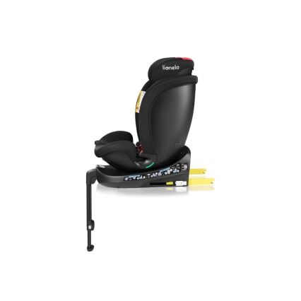 Lionelo - Autositz mit Drehbasis NAVY i-Size 40-150 cm schwarz/rot