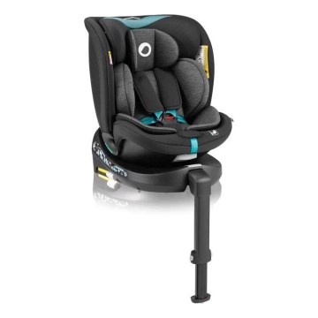 Lionelo - Autositz mit Drehbasis NAVY i-Size 40-150 cm schwarz/türkisfarben