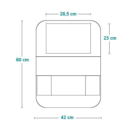 Lionelo - Autositz-Organizer SEAT ORGANIZER Grau