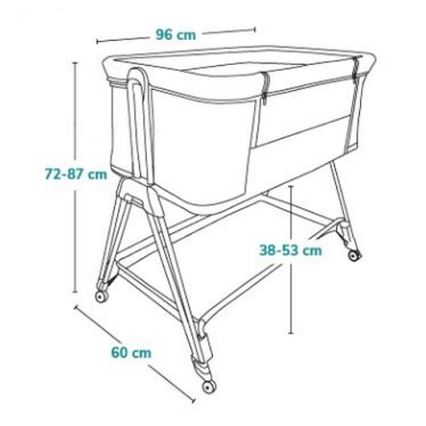 Lionelo - Babybett 2in1 LUNA grau