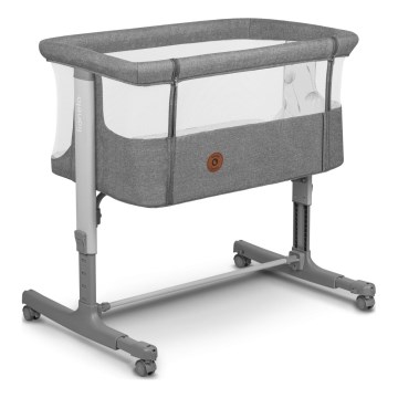 Lionelo - Babybett 3-in-1 AURORA dunkelgrau