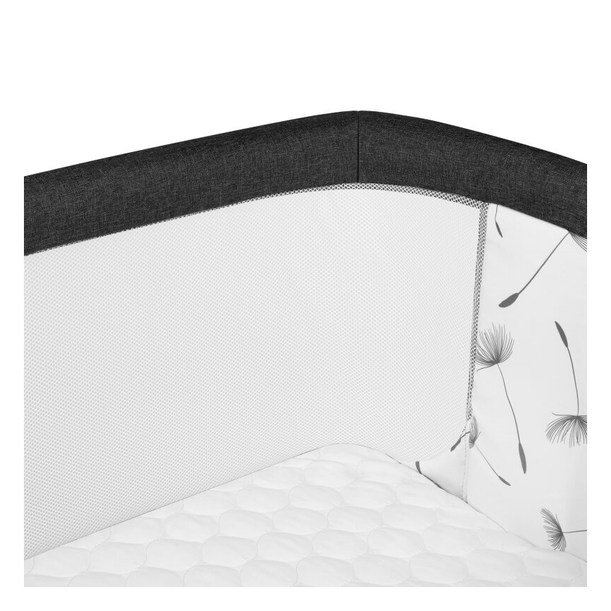 Lionelo - Babybett 3-in-1 AURORA schwarz