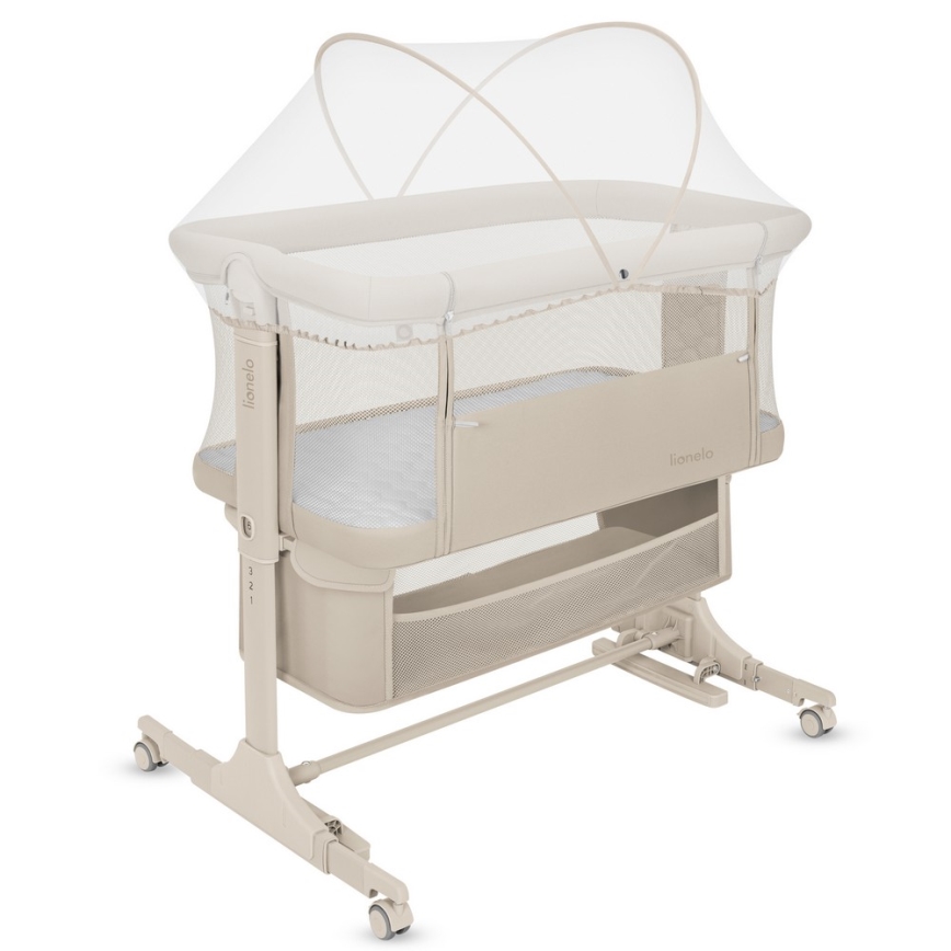 Lionelo - Babybett 3-in-1 JODIE Beige Creme