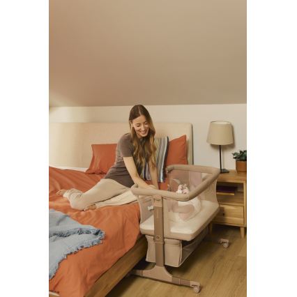Lionelo - Babybett 3-in-1 JODIE Beige Taupe