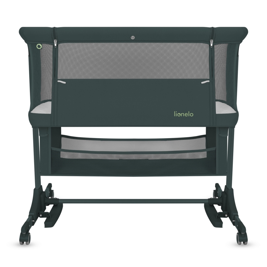 Lionelo - Babybett 3-in-1 JODIE Grün/Graphit