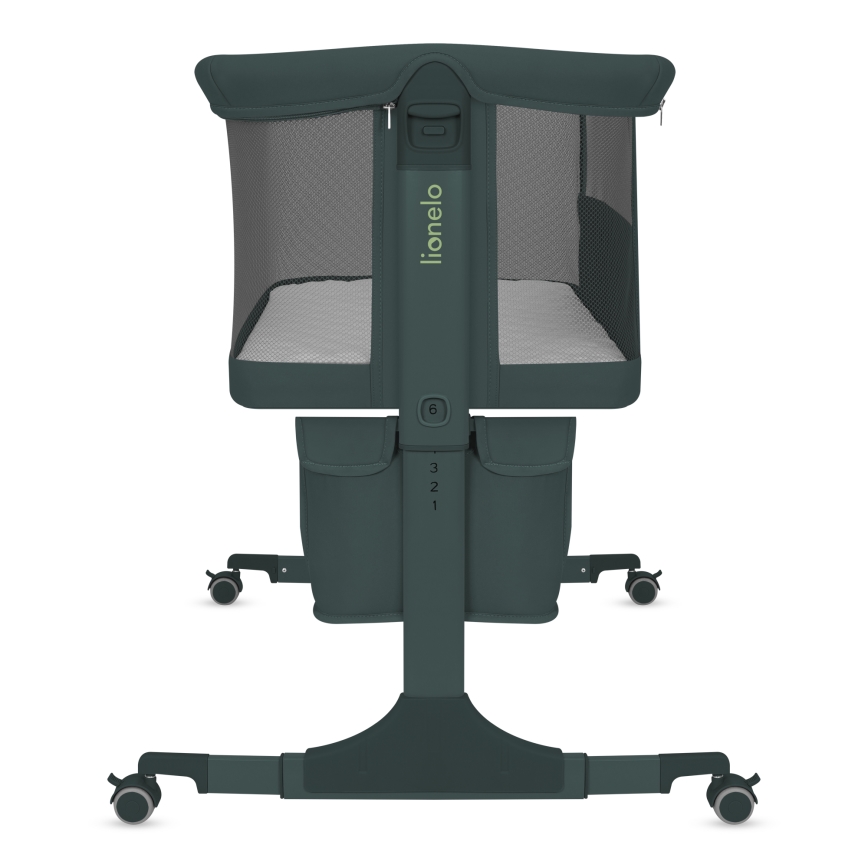 Lionelo - Babybett 3-in-1 JODIE Grün/Graphit